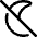 Night Bedtime Mode Off Icon from Core Line Set