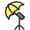 Photography Equipment Light Umbrella Icon from Ultimate Colors Set