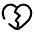 Heart Broken Icon from Solar Broken Set | Free Download as SVG Vector and Transparent PNG | Streamline icons