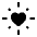 Heart Shine Icon from Solar Bold Set