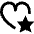 Favorite Heart Favorite Star icon - Free transparent PNG, SVG. No sign up needed.