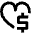 Favorite Heart Money Fund Icon from Nova Line Set