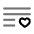 List Heart Icon from Solar Line Duotone Set | Free Download as SVG Vector and Transparent PNG | Streamline icons