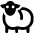 Livestock Sheep Body Alternate Icon from Ultimate Bold Set | Free Download as SVG Vector and Transparent PNG | Streamline icons