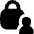 Child Lock Person Icon from Flex Solid Set