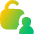Child Unlock Person Icon from Flex Gradient Set