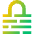 Encrypted Lock Icon from Sharp Gradient Set