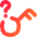Key Lost Privacy Question Mark Icon from Flex Gradient Set