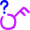 Key Lost Privacy Question Mark Icon from Flex Neon Set