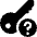 Key Lost Privacy Question Mark Icon from Ultimate Bold Set