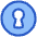 Keyhole Lock Circle Icon from Plump Duo Set