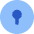 Keyhole Lock Circle Icon from Core Flat Set