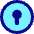 Keyhole Lock Circle Icon from Core Pop Set