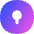 Keyhole Lock Circle Icon from Flex Gradient Set