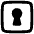 Keyhole Lock Square Icon from Plump Remix Set