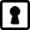 Keyhole Square Alternate Icon from Ultimate Bold Set