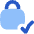 Lock Encryption Check Active Icon from Flex Flat Set