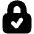 Lock Encryption Check Active Icon from Plump Solid Set