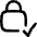 Lock Encryption Check Active Icon from Flex Line Set