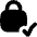 Lock Encryption Check Active Icon from Flex Solid Set