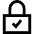 Lock Encryption Check Active Icon from Sharp Line Set