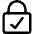 Lock Encryption Check Active Icon from Core Line Set