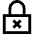 Lock Encryption Off Icon from Sharp Line Set