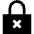 Lock Encryption Off Icon from Sharp Solid Set