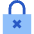 Lock Encryption Off Icon from Sharp Flat Set