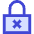 Lock Encryption Off Icon from Sharp Duo Set