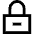 Lock Encryption Remove Icon from Sharp Line Set