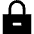 Lock Encryption Remove Icon from Sharp Solid Set