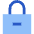 Lock Encryption Remove Icon from Sharp Flat Set