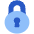 Padlock Circle 1 Icon from Plump Flat Set