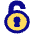 Padlock Circle 2 Icon from Plump Pop Set