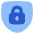 Padlock Shield Icon from Plump Flat Set