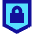 Padlock Shield Icon from Sharp Pop Set