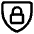 Padlock Shield Icon from Core Line Set