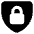 Padlock Shield Icon from Core Solid Set