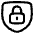 Padlock Shield Icon from Plump Line Set