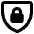 Padlock Shield Icon from Core Remix Set