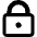 Padlock Square 1 Icon from Core Remix Set