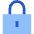 Padlock Square 1 Icon from Sharp Flat Set