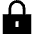 Padlock Square 1 Icon from Sharp Solid Set