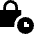 Temporary Lock Icon from Sharp Solid Set