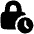 Temporary Lock Icon from Plump Solid Set