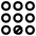 Dial Pad Bottom Middle Icon from Plump Line Set