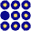 Dial Pad Center Left Icon from Core Pop Set