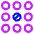 Dial Pad Center Middle Icon from Plump Neon Set