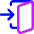 Door Open House Enter Login Icon from Core Neon Set